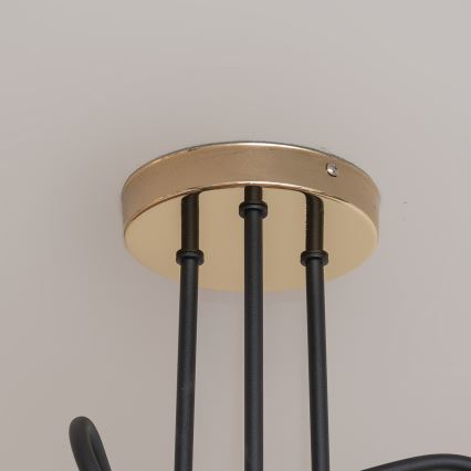 Plafonnier OXFORD 3xE27/15W/230V doré/noir