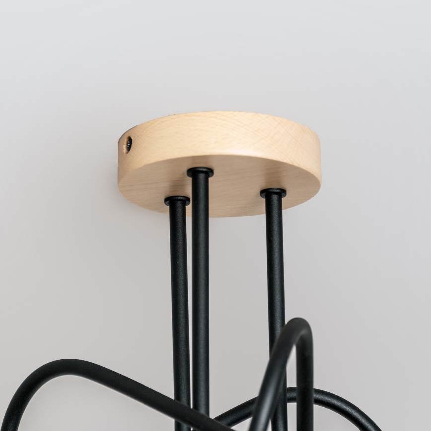 Plafonnier OXFORD 3xE27/15W/230V pin/noir