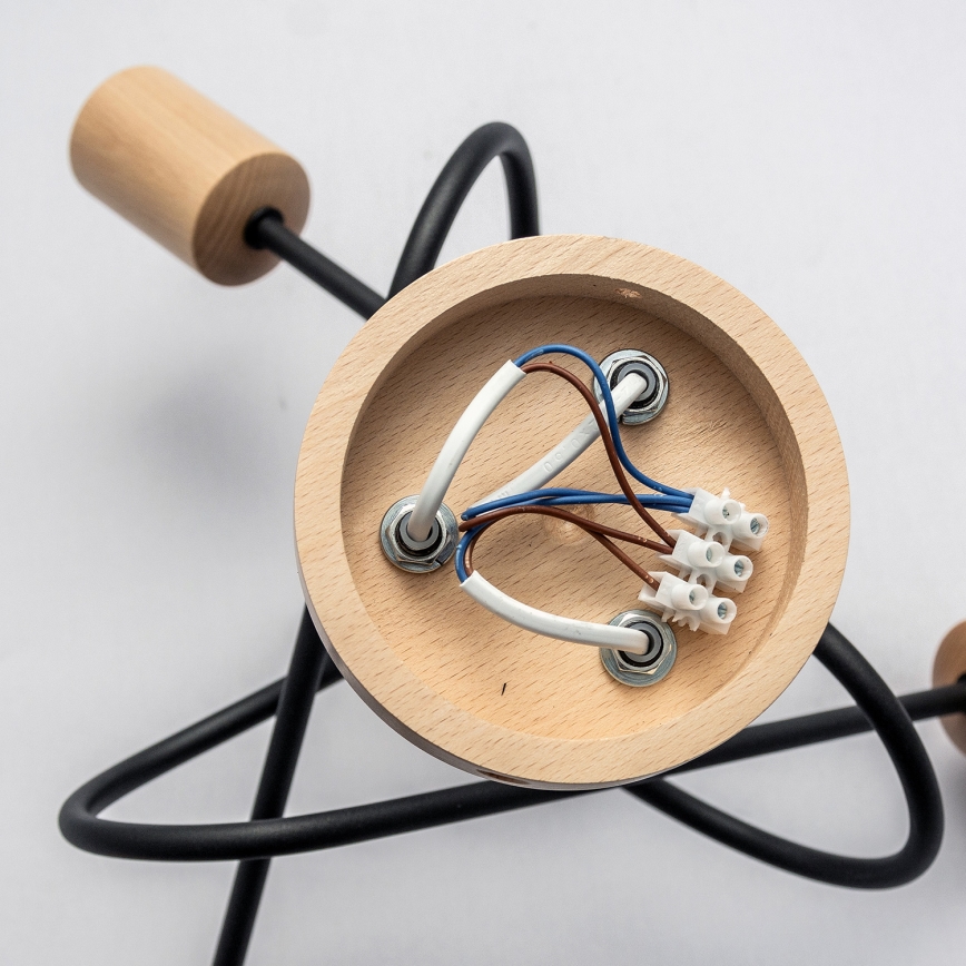 Plafonnier OXFORD 3xE27/15W/230V pin/noir