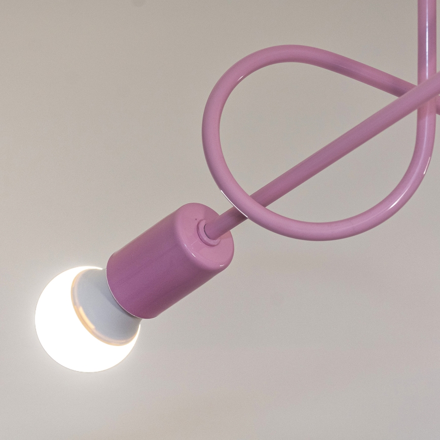 Plafonnier OXFORD 3xE27/15W/230V rose