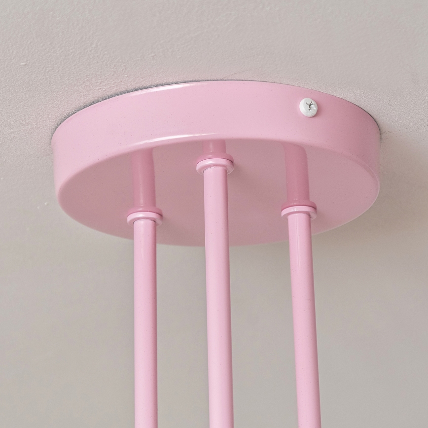 Plafonnier OXFORD 3xE27/15W/230V rose