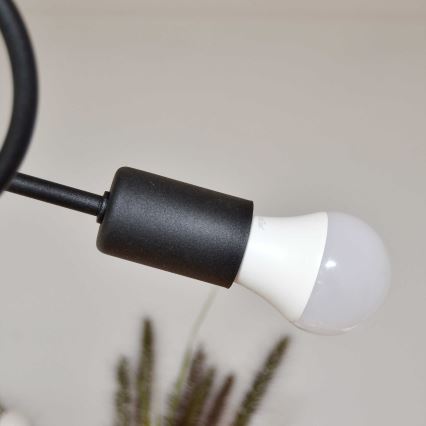 Plafonnier OXFORD 4xE27/15W/230V noir/vert