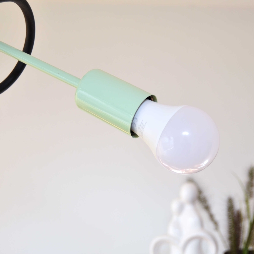 Plafonnier OXFORD 4xE27/15W/230V noir/vert