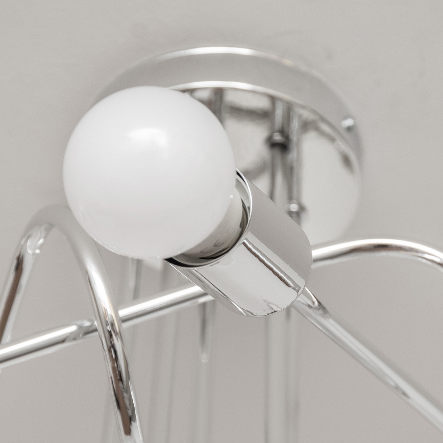 Plafonnier OXFORD 5xE27/15W/230V chrome brillant