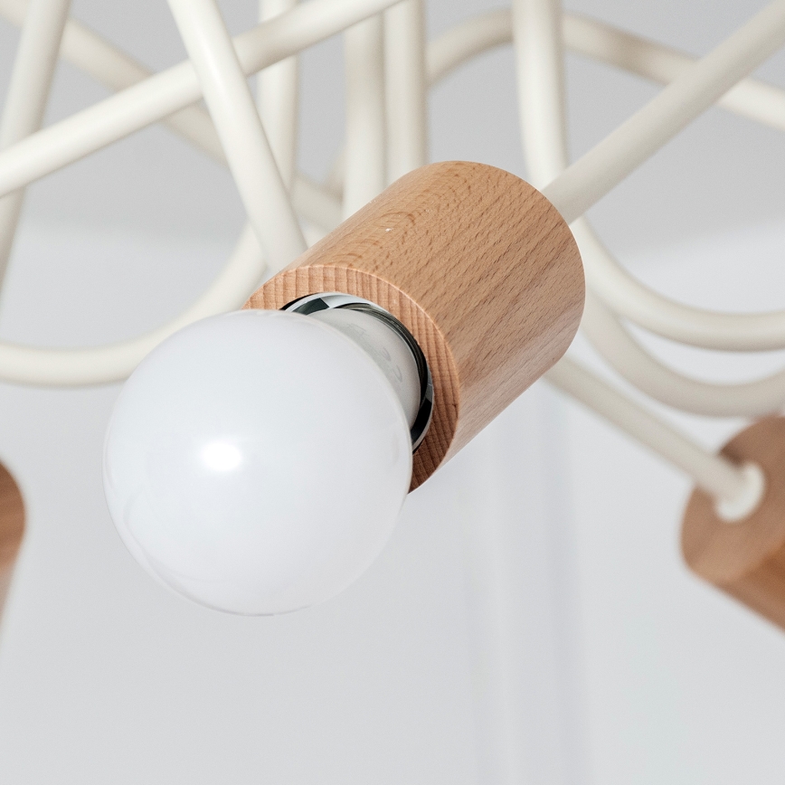 Plafonnier OXFORD 5xE27/15W/230V pin/crème