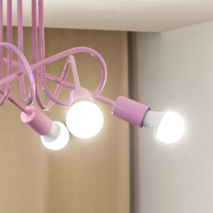 Plafonnier OXFORD 5xE27/15W/230V, rose