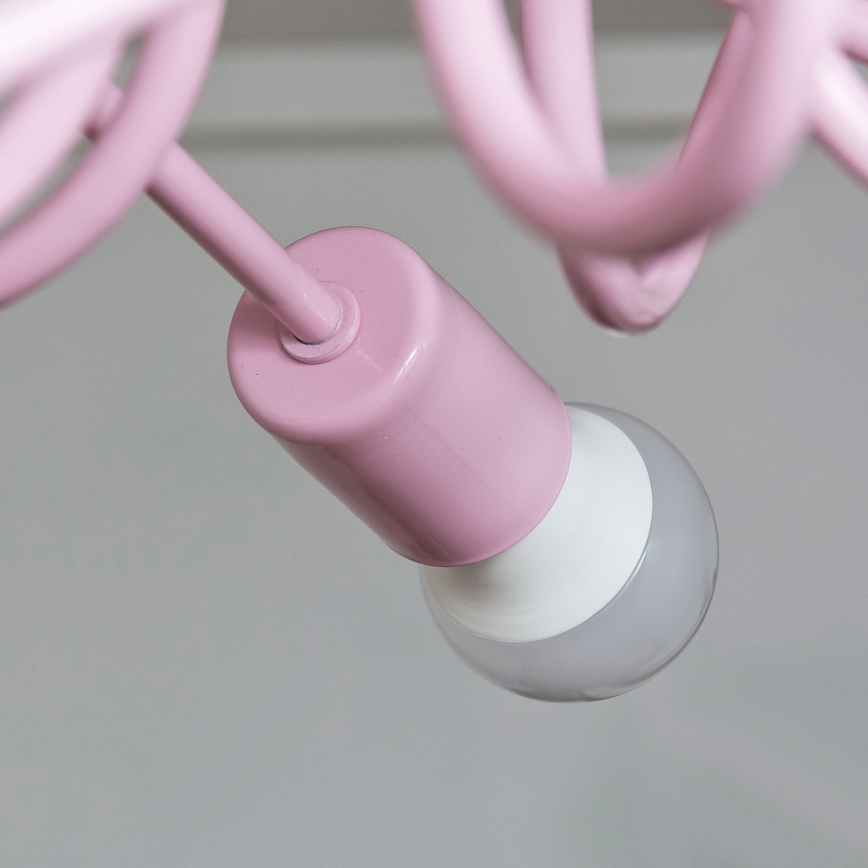 Plafonnier OXFORD 5xE27/15W/230V, rose