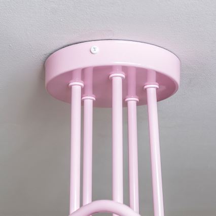 Plafonnier OXFORD 5xE27/15W/230V, rose