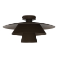 Plafonnier PLATO 1xE27/15W/230V Ø 32 cm marron