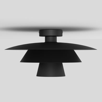 Plafonnier PLATO 1xE27/15W/230V Ø 32 cm noir