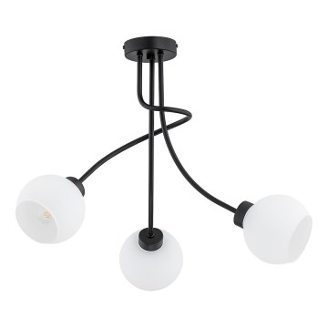 Plafonnier PLENA 3xE27/15W/230V noir