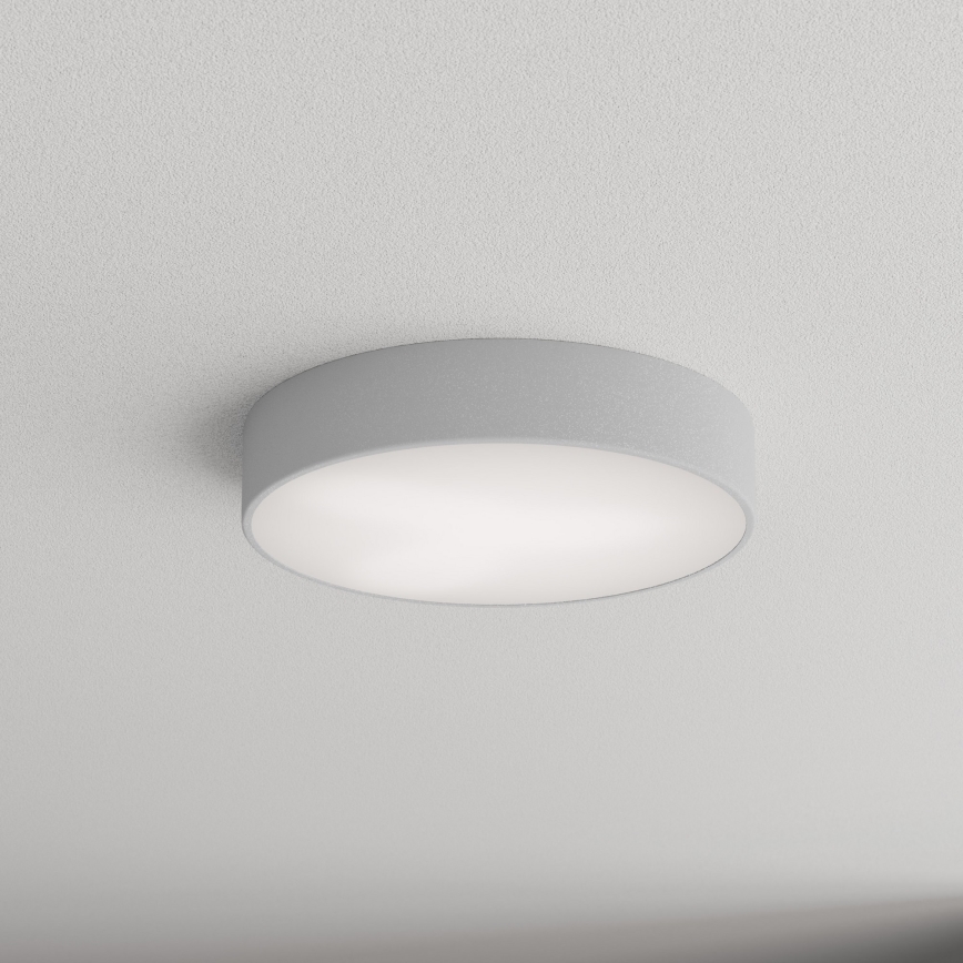 Plafonnier pour salle de bains CLEO avec détecteur, 3xE27/24W/230V, diamètre 40 cm, gris, IP54