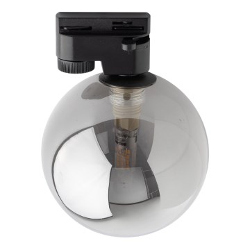 Plafonnier pour système de rail monophasé TRACER 1xG9/8W/230V noir/fumé noir