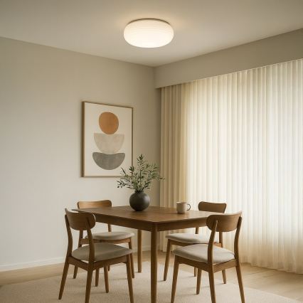 Plafonnier PULSO 3xE27/15W/230V Ø 42 cm, blanc