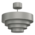 Plafonnier RINGS 1xE27/15W/230V gris