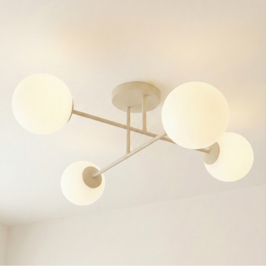 Plafonnier ROMA 4xE14/10W/230V beige