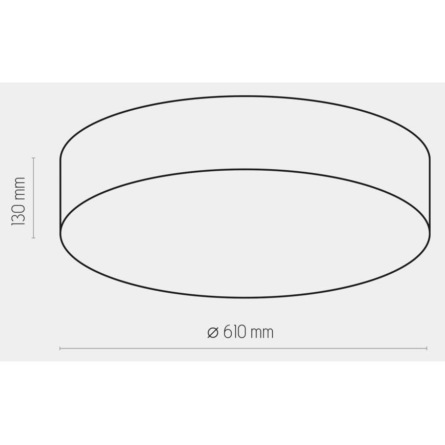 Plafonnier RONDO 4xE27/15W/230V d. 61 cm beige