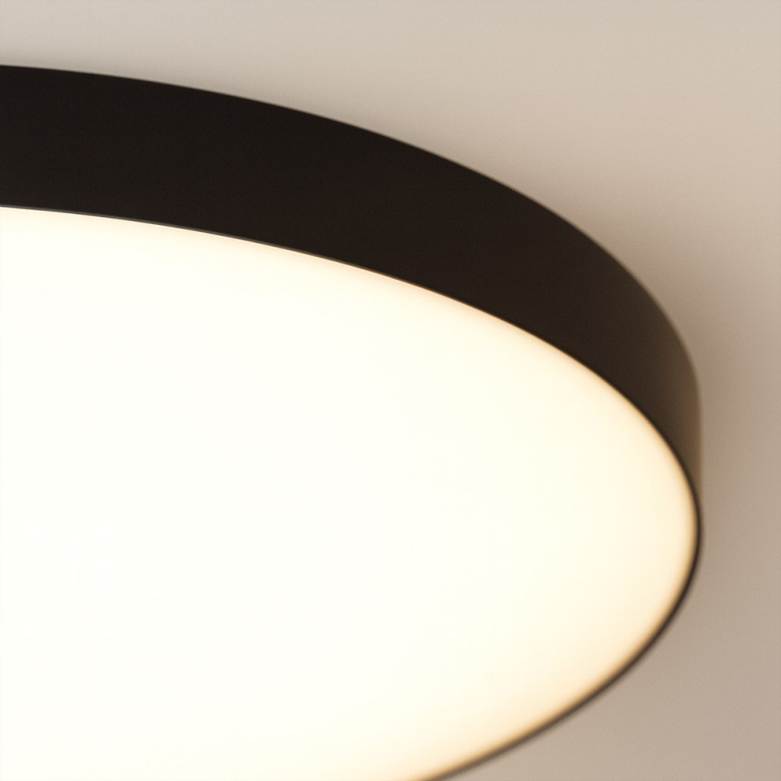 Plafonnier salle de bain avec détecteur MAYA LED/13W/230V d. 33 cm IP44 noir