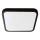 Plafonnier salle de bain LED/24W/230V 4000K IP44 29,5x29,5 cm noir