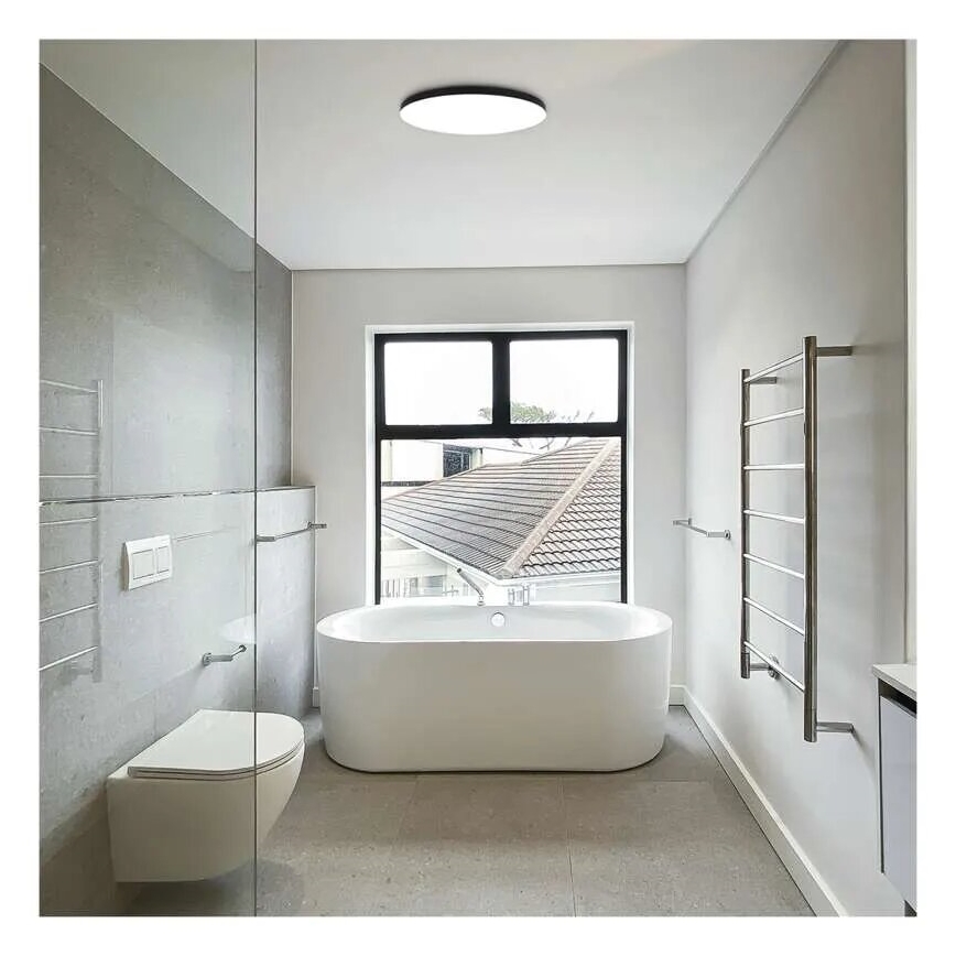 Plafonnier salle de bain LED/32W/230V 3000/4000/5700K IP55 noir