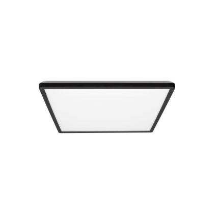 Plafonnier salle de bain NIVERA LED/12W/230V IP54 3000/4000/6000K 22,5x22,5 cm noir