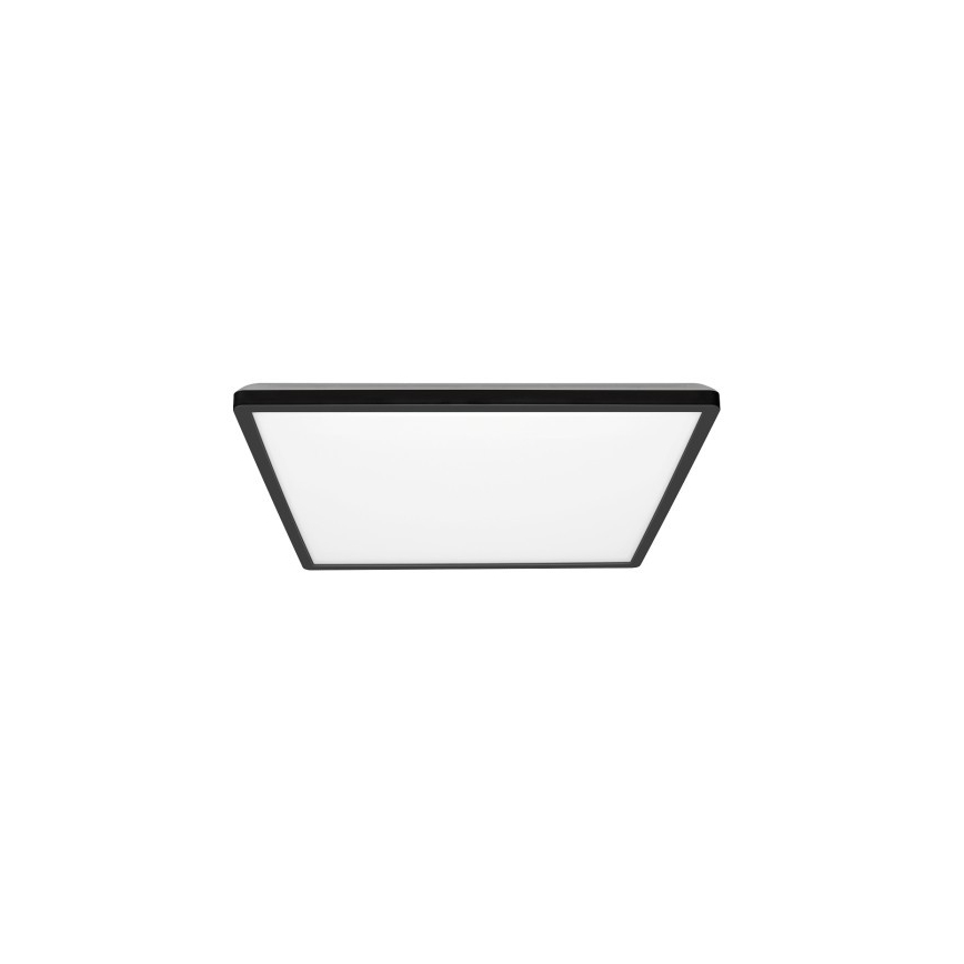 Plafonnier salle de bain NIVERA LED/12W/230V IP54 3000/4000/6000K 22,5x22,5 cm noir