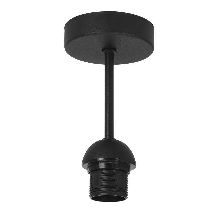 Plafonnier SARTA 1xE27/60W/230V, diam. 45 cm, noir/jute