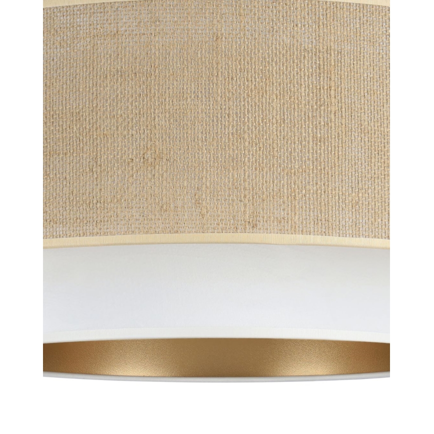 Plafonnier SARTA 1xE27/60W/230V Ø 45 cm blanc/jute