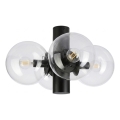 Plafonnier SFERIO 4xE14/5W/230V noir/transparent