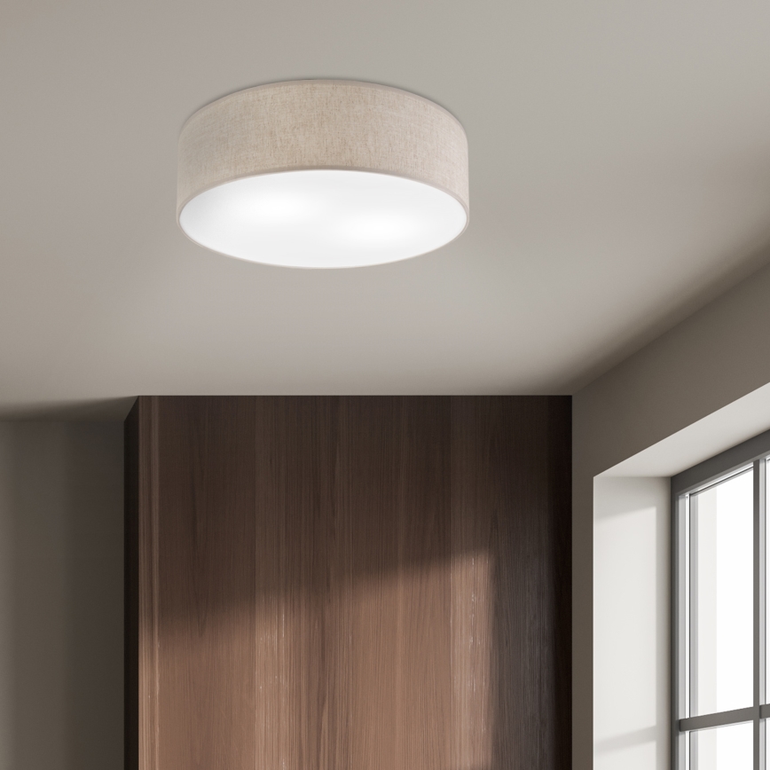 Plafonnier SIRJA 2xE27/15W/230V Ø 45 cm beige