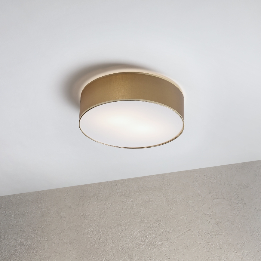Plafonnier SIRJA 2xE27/15W/230V Ø 45 cm brun/doré