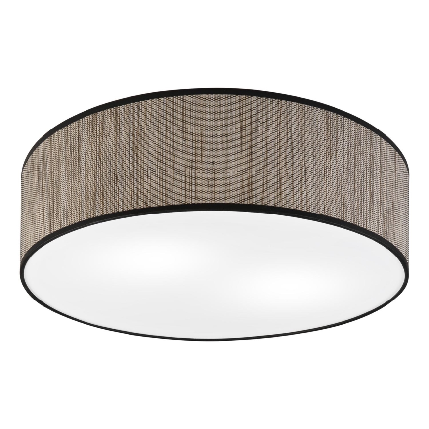 Plafonnier SIRJA 2xE27/15W/230V Ø 45 cm marron