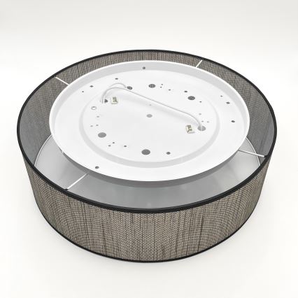 Plafonnier SIRJA 2xE27/15W/230V Ø 45 cm marron