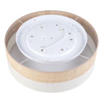 Plafonnier SIRJA BOHO 2xE27/15W/230V Ø45 cm beige/crème