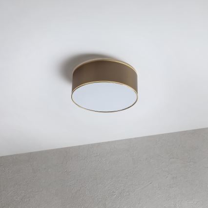 Plafonnier SIRJA DOUBLE 2xE14/15W/230V Ø 35 cm marron/doré