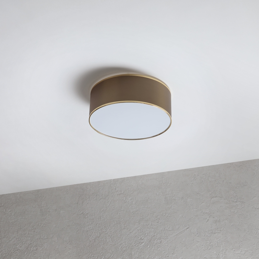 Plafonnier SIRJA DOUBLE 2xE14/15W/230V Ø 35 cm marron/doré