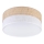 Plafonnier SIRJA DOUBLE BOHO 2xE14/15W/230V Ø 35 cm beige/blanc