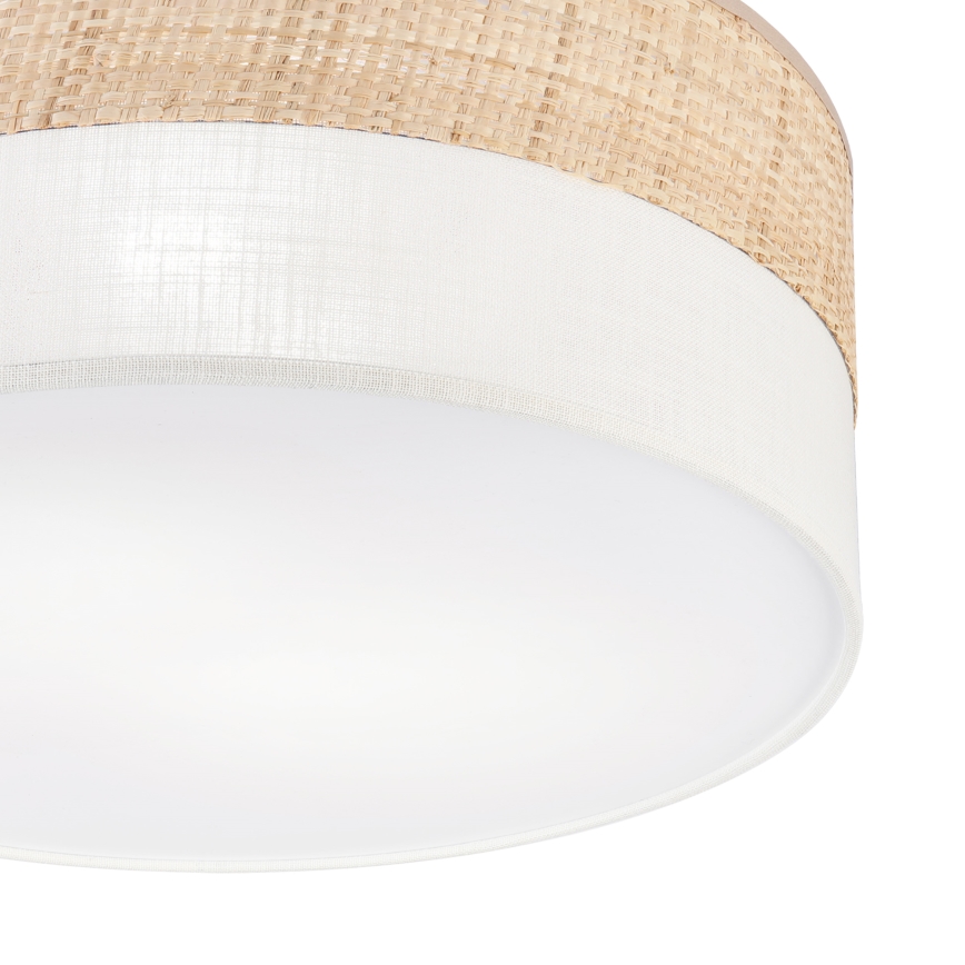 Plafonnier SIRJA DOUBLE BOHO 2xE14/15W/230V Ø 35 cm beige/crème
