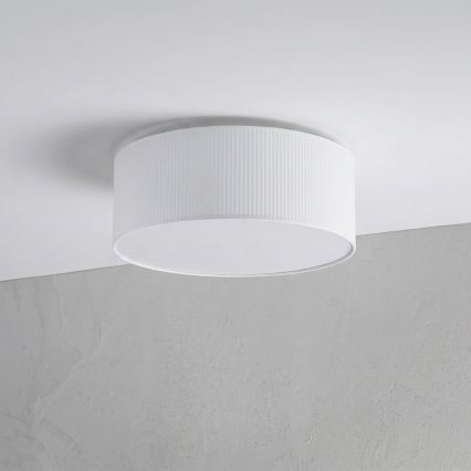Plafonnier SIRJA PLISADO 2xE27/15W/230V Ø 35 cm blanc