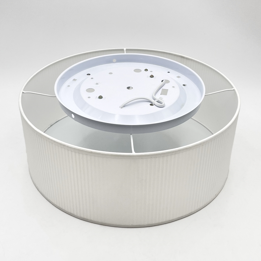 Plafonnier SIRJA PLISADO 2xE27/15W/230V Ø 35 cm blanc
