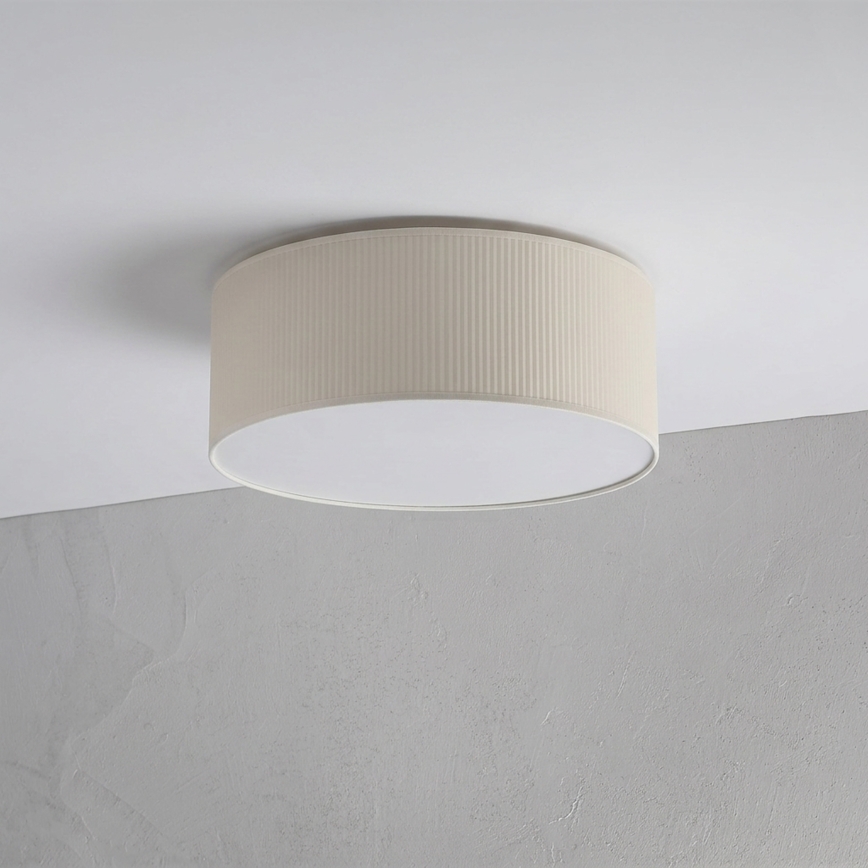 Plafonnier SIRJA PLISADO 2xE27/15W/230V Ø 35 cm crème