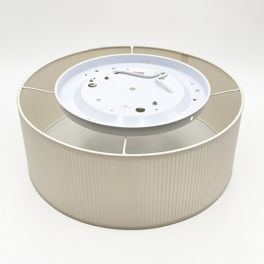 Plafonnier SIRJA PLISADO 2xE27/15W/230V Ø 35 cm crème