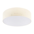 Plafonnier SIRJA PLISADO 4xE27/15W/230V Ø 45 cm crème
