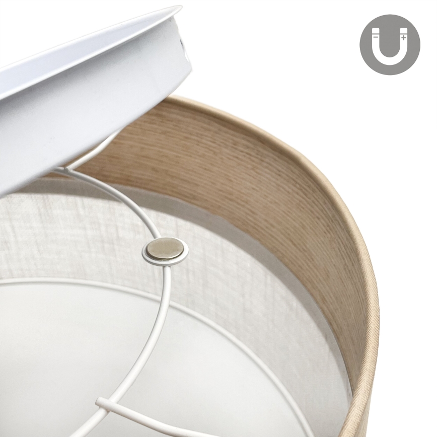 Plafonnier SIRJA WOOD LED/20W/230V d. 35 cm blanc/chêne