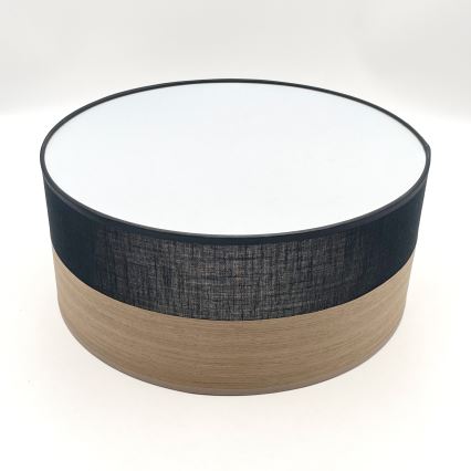 Plafonnier SIRJA WOOD LED/20W/230V d. 35 cm noir/chêne