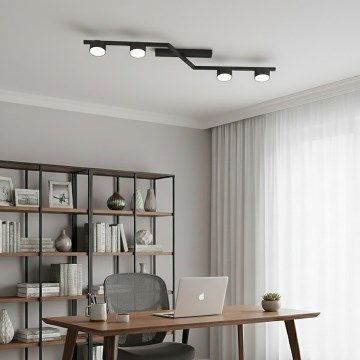 Plafonnier SKAN 4xGX53/12W/230V noir