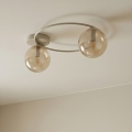 Plafonnier SOPRA 2xE14/10W/230V beige/beige fumé