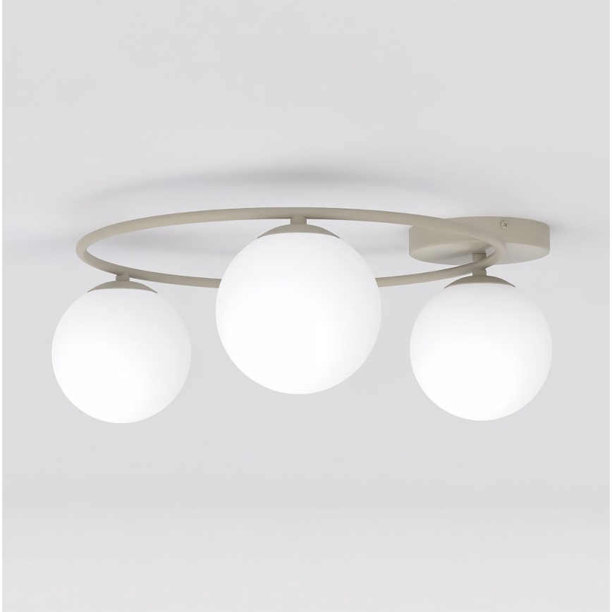 Plafonnier SOPRA 3xE14/10W/230V beige/blanc