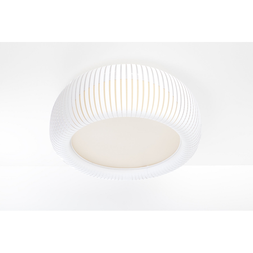 Plafonnier STRIPES 2xE27/40W/230V Ø 55 cm blanc/crème