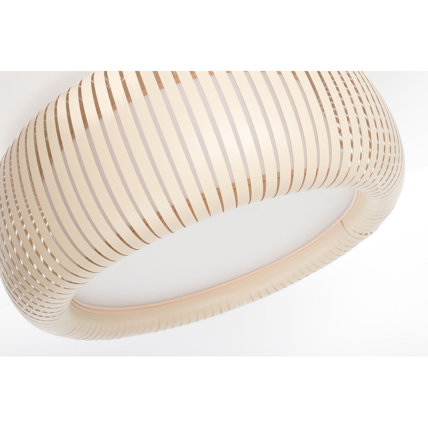Plafonnier STRIPES 2xE27/40W/230V Ø 55 cm crème/blanc